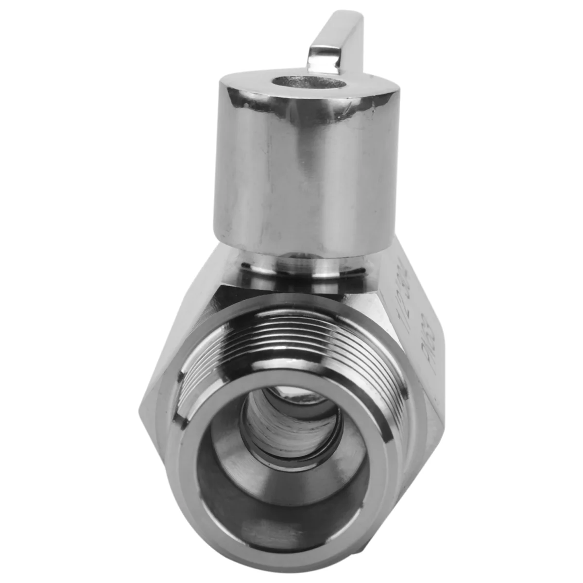 Ball Valve 304 Stainless Steel Mini Ball Valve(1/2 Inch Female x Male) NPT Thread Water Flow Regulator Head Control Valve