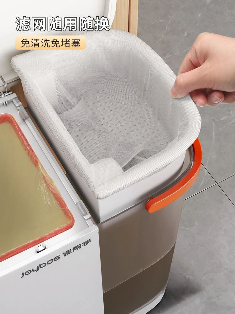 

FQ Household Large Capacity Kitchen with Lid Living Room and Toilet Bathroom Commercial Trash Can