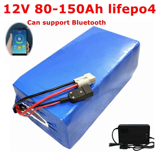 12V 100Ah 4PCS Bluetooth APP Monitorin LiFePO4 Lithium Battery RV