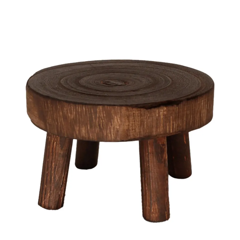 

Rustic Decorative Bonsai Display Shelf Showcase Plants In Style With Vintage Wood Grain Stand
