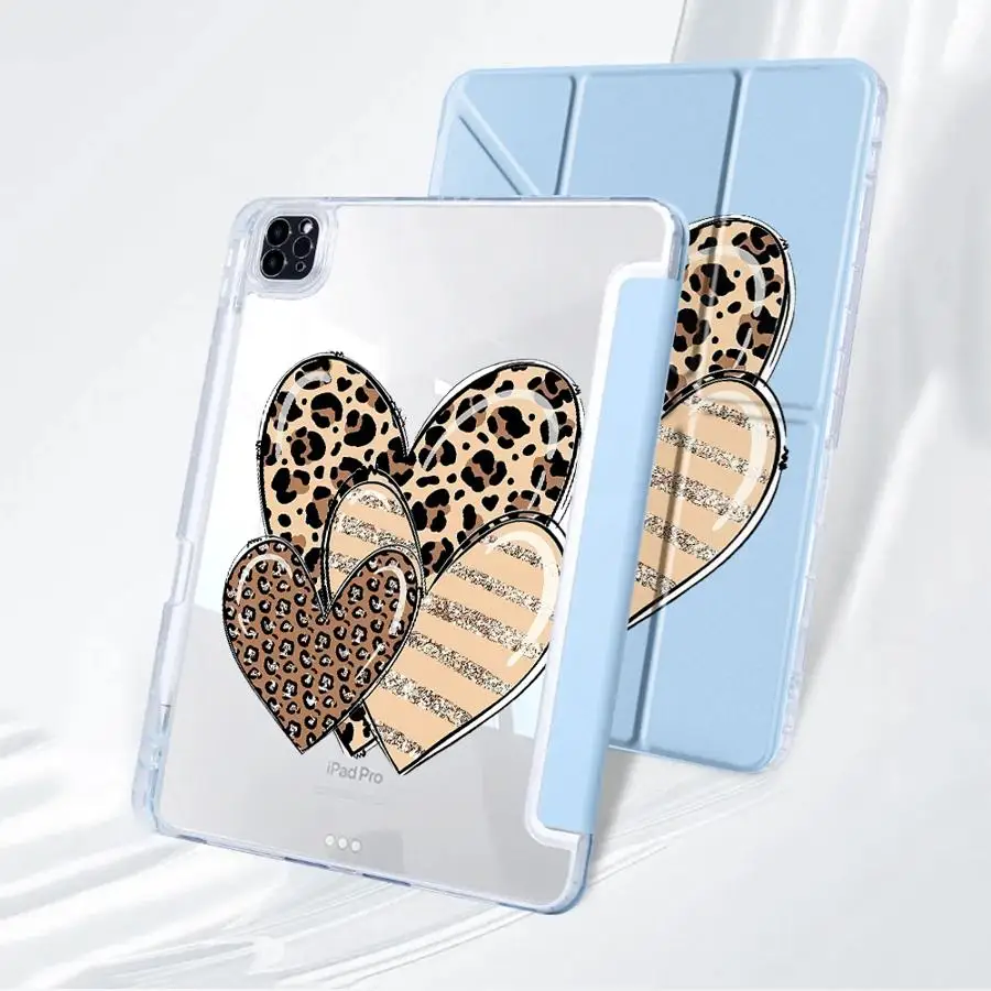 Y-Fold Hearts Tablet Case with Adjustable Holder