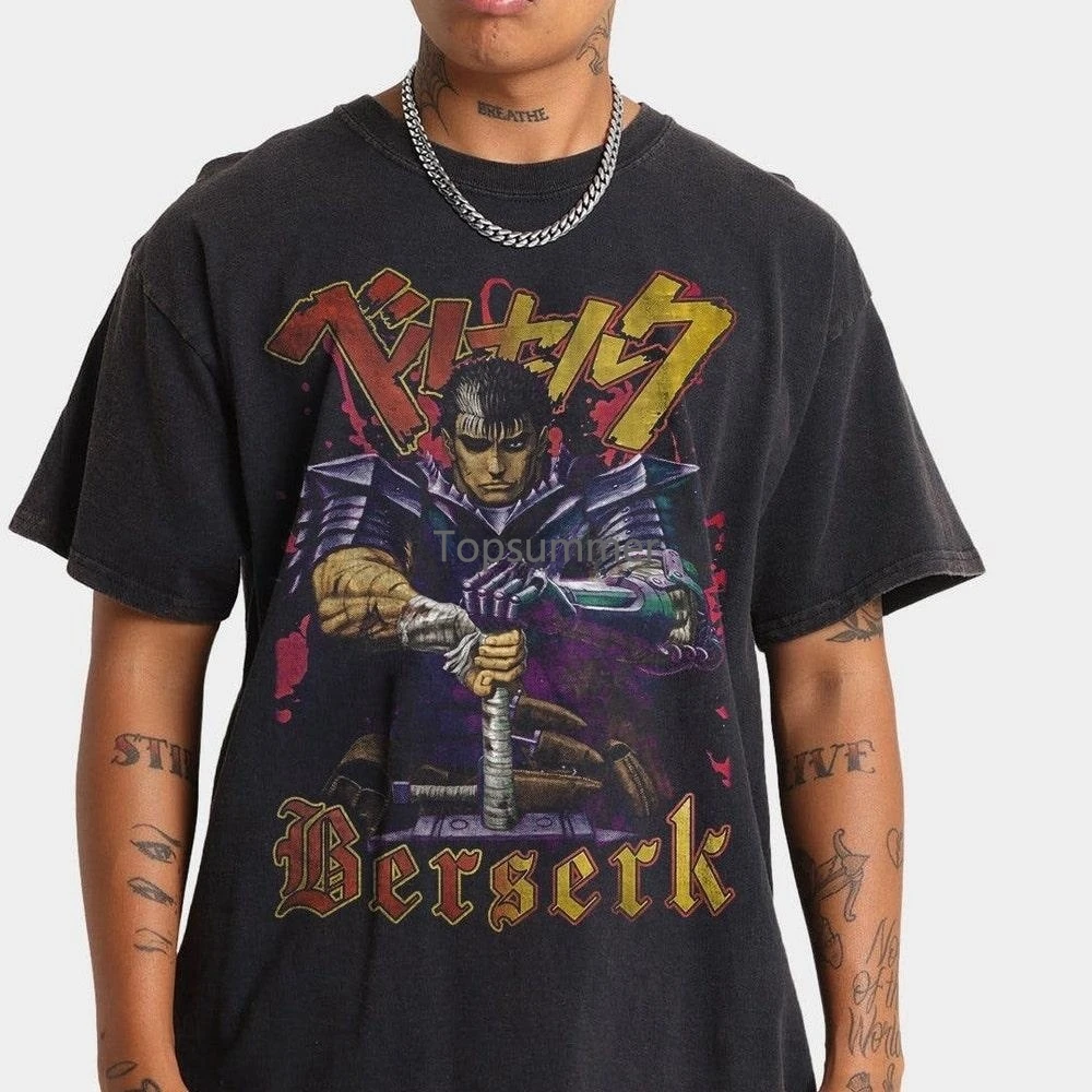 

Vintage Berserk Anime Shirt Berserk Shirt Unisex T-Shirt Sweatshirt Hoodie Shirt For Man Woman Fan Gift Bf042