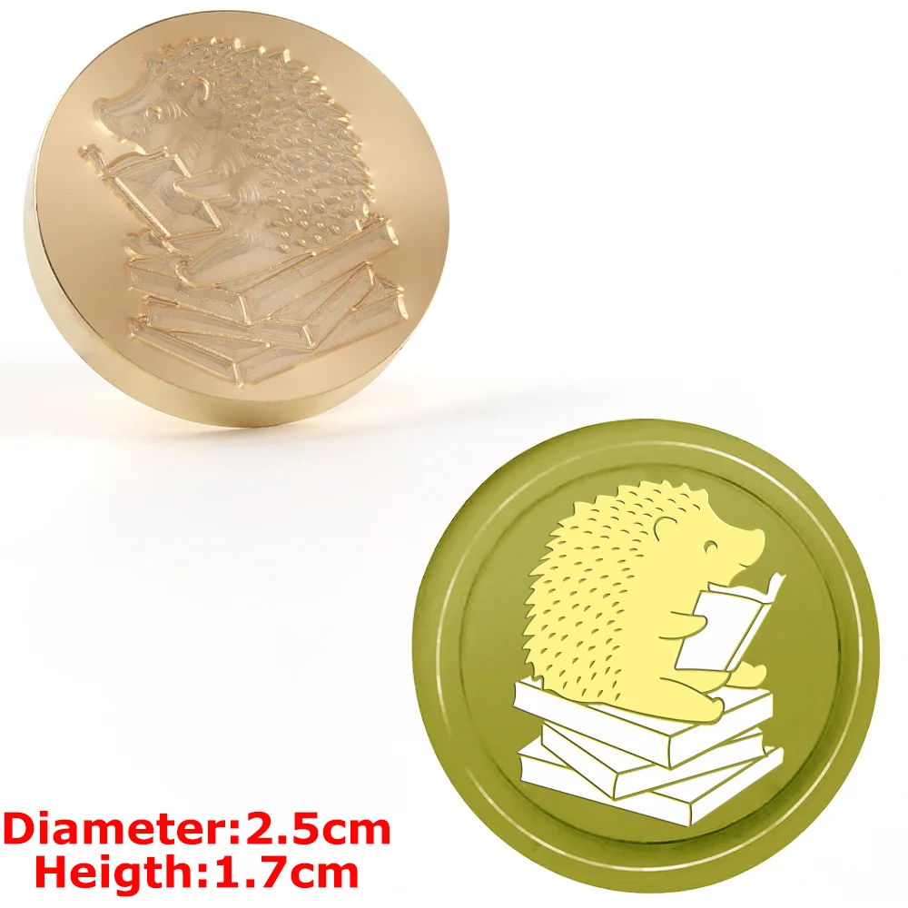 Animal Hedgehog Dragon Tiger Wax Seal Stamps 25mm Removable Heads Butterfly Spider Insect Design for Envelope Greeting Card