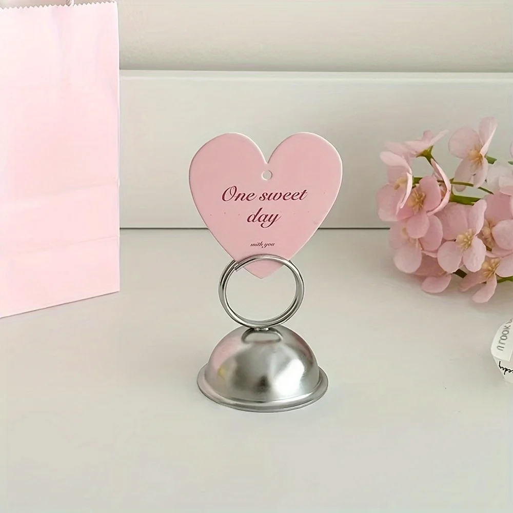 Sleek Stainless Steel Minimalist Card Display Holder