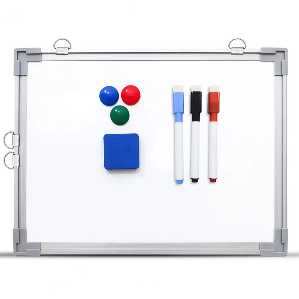 40x30cm Dry Erase Board Double-sided Magnetic Dry Erase Whiteboard with Hooks for Office Classroom 40x30cm Wall for Teaching
