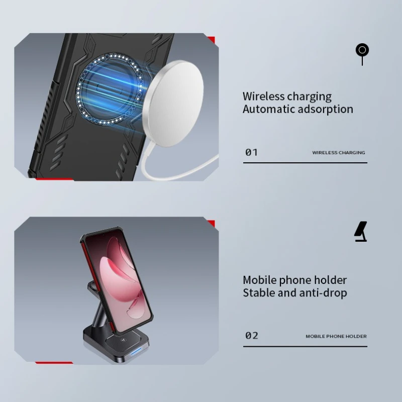 Lens Protection Heat Dissipation Case For OPPO A5 5G 4G Cover Magnetic Wireless Charging Shell Fundas Coque 6