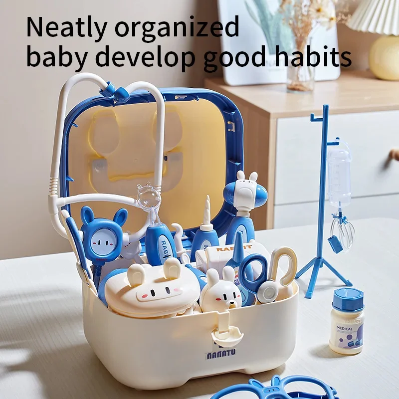 Kids Doctor Toys Hospital Nurse Doctor Role Play Kit Medical Dentist Kit Educational Toy for Boys Girls Birthday Xmas Gift 4