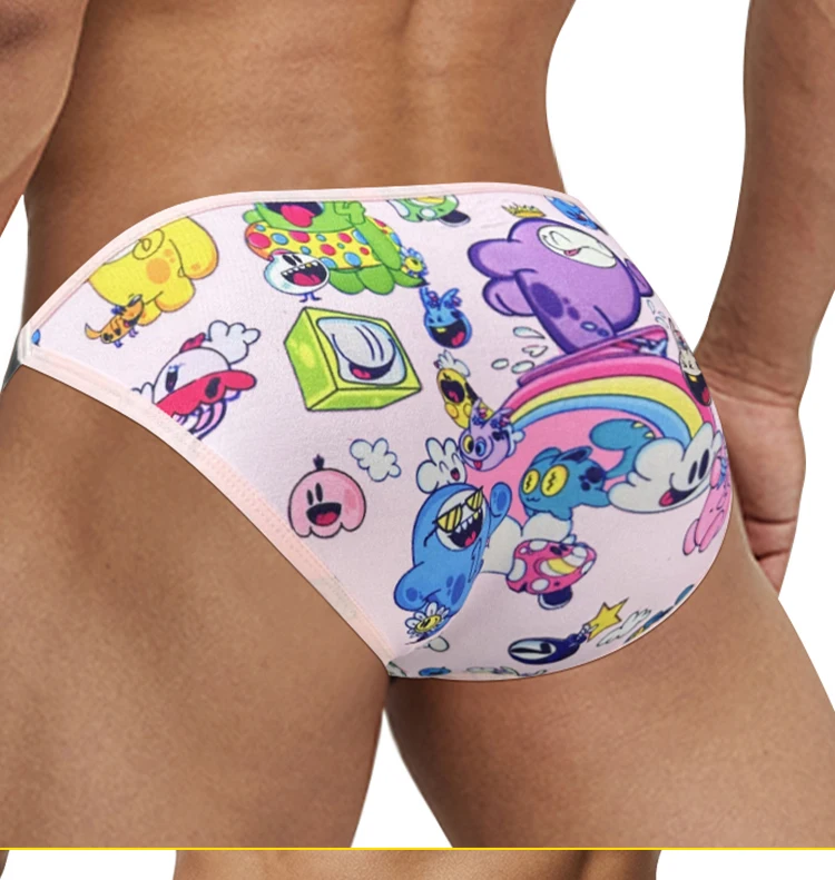 Funny Cartoon Print Men's Bikini Briefs Low Waist Sissy Underwear 1-3 PCS 17 S3c9f4e4b0947426fafd2ca16d3e21227I Funny Cartoon Print Men's Bikini Briefs Low Waist Sissy Underwear 1-3 PCS