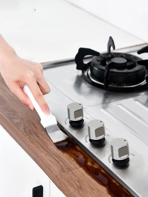 Rust Cleaner Heavy Duty Stainless Steel Putty Scraper for Gas Burners  Cooktop Pot Pan Kitchen Stove Cleaning Scraper - AliExpress