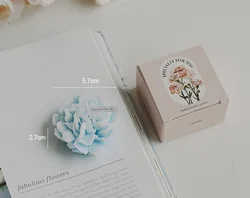 Handmade Aromatherapy Soy Wax Candle - Scented Carnation for Weddings, Birthdays, Parties, and Home Decor (Blue)