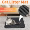 Cat Litter Mat Non Slip Big Pet Litter Box Filter Mat Double Layer Wear Resistant Waterproof Cat Litter Mat Pet Clean Supplies 3