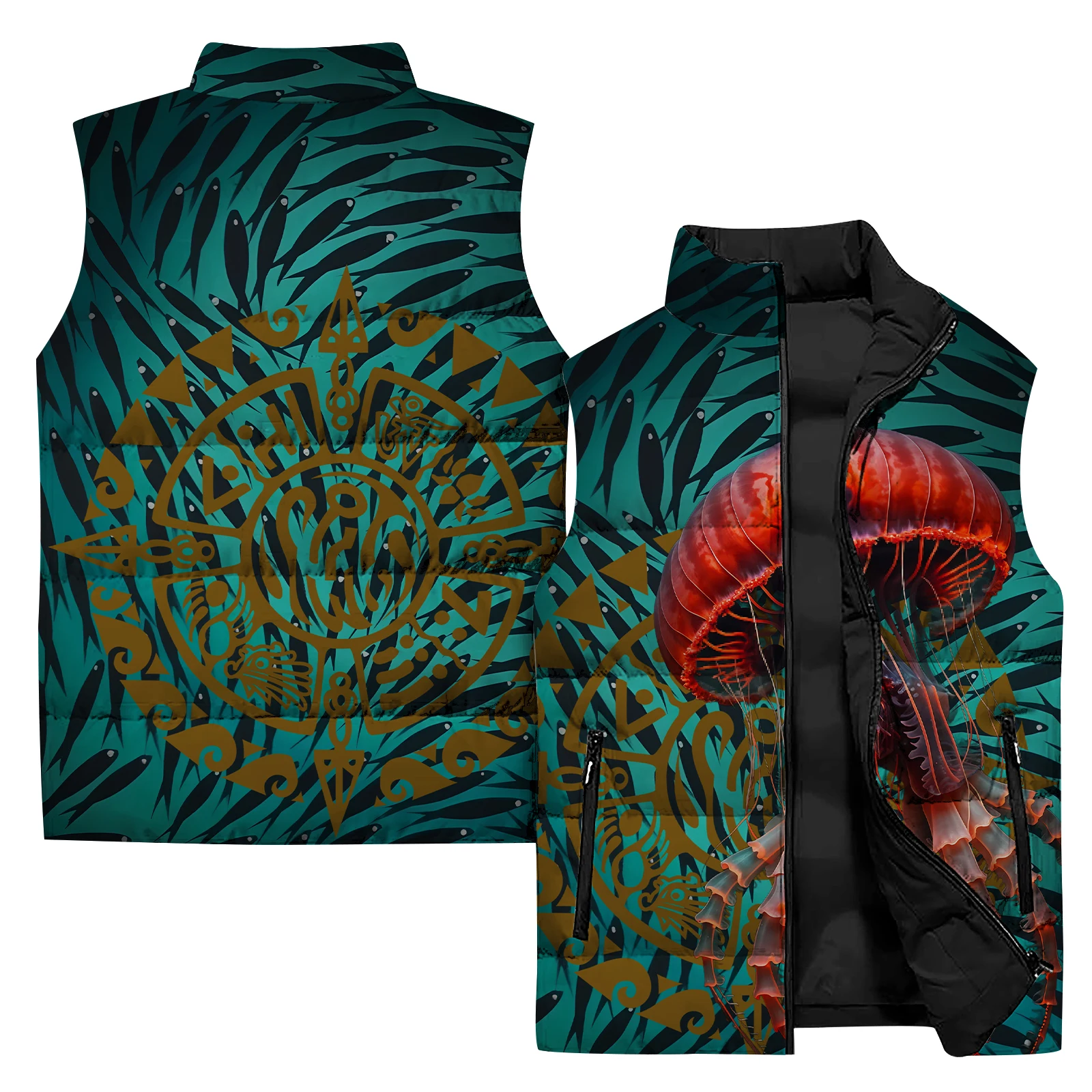 thumbnail image 1 of Chaleco sin mangas para hombre con diseño de león, chaquetas de plumas cálidas y frescas para hombre 2024, abrigo de moda con diseño de gato, ropa duradera para hombre, chalecos contra el viento y el, 1 of 5