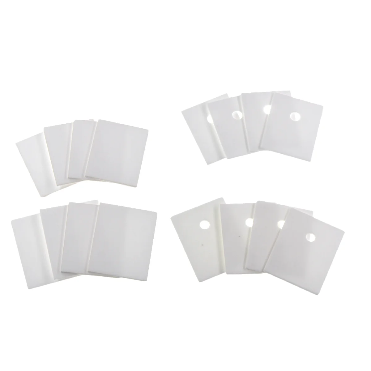 Aluminum Oxide Ceramic Pad 10pcs TO-3P/220/247 12/14/17/20*18/20/22/25*0.6/1mm Hole Aluminum Oxide Alumina Insulation