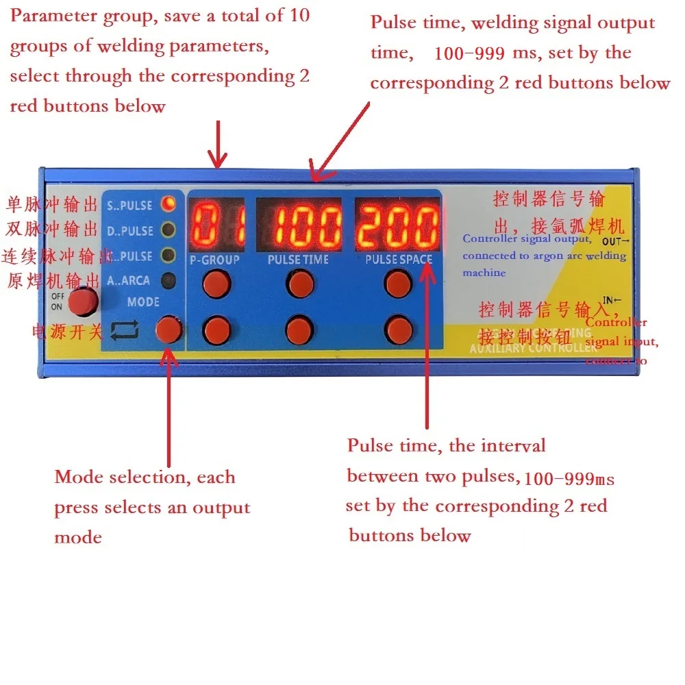 Argonbooglassen Gemodificeerde Koude Lassen Machine Controller Vel Pulse Spot Lassen Imitatie Laserlassen Koudlassen 4