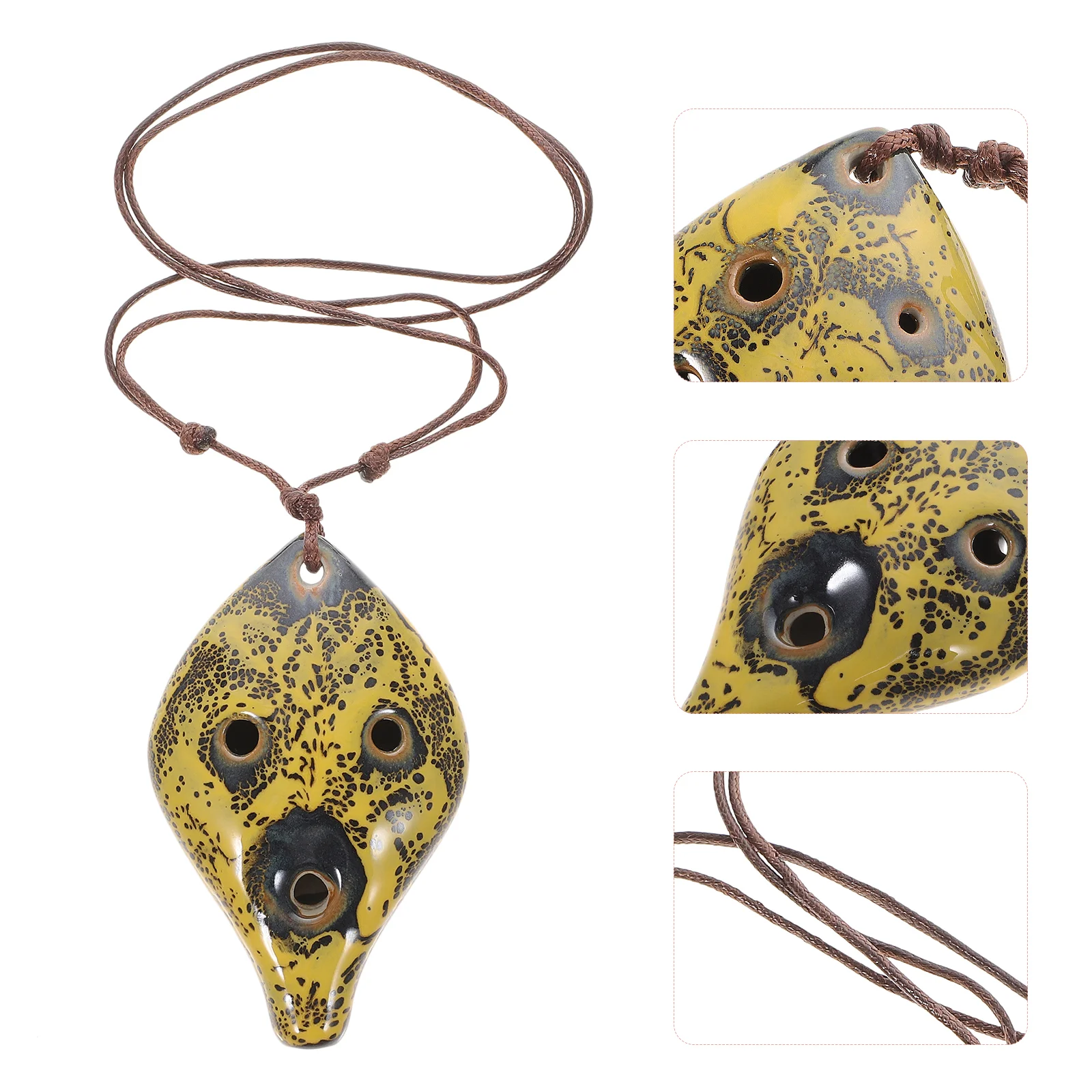 

Necklaces 6 Hole Ocarina Creative Beginner Musical Instrument Wind Beginners Practice Leaf Child