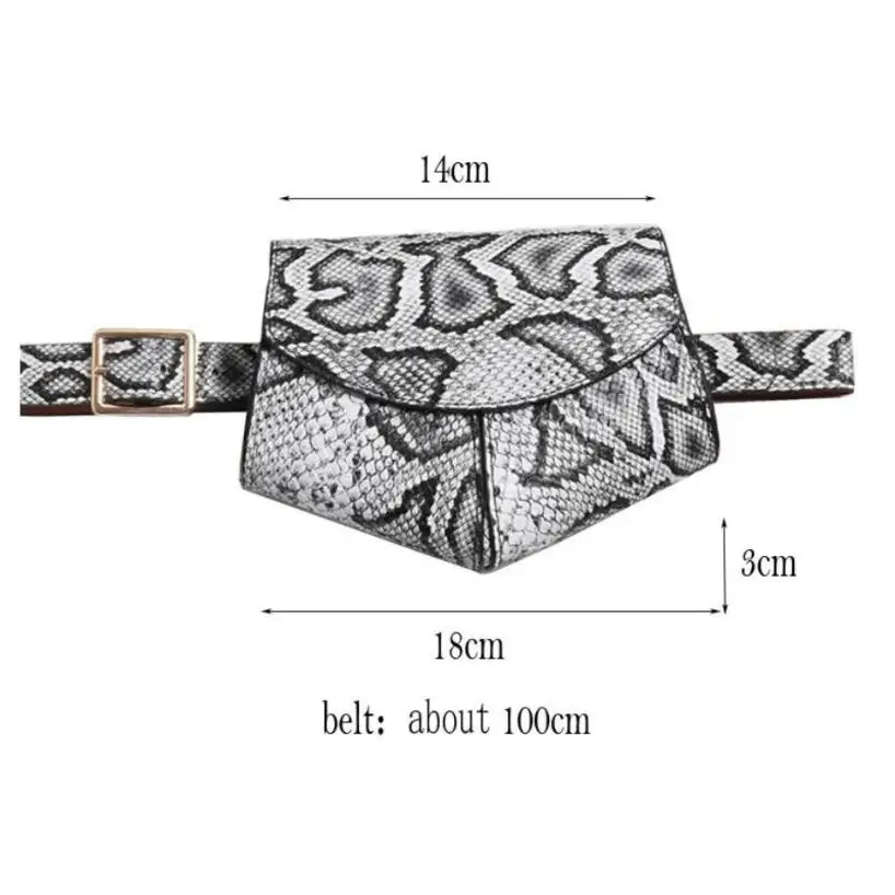 1 Pcs Korean Version Of Mini Pockets Ladies PU Leather Waist Belt Bag Women Mini Disco Waist Pack