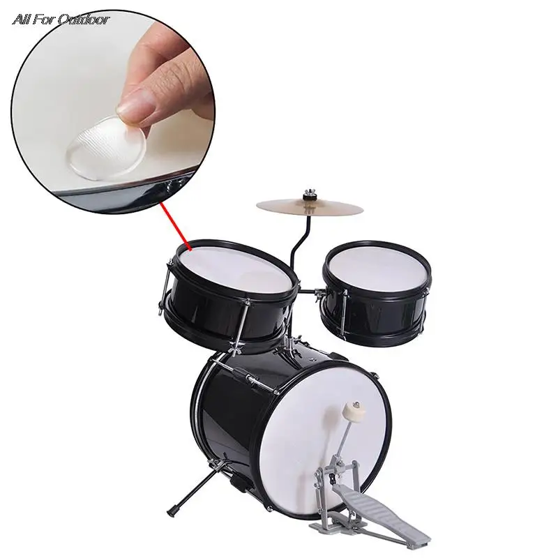 

6Pcs Drum mute pad silicon gel muffler percussion instrument silencer practice