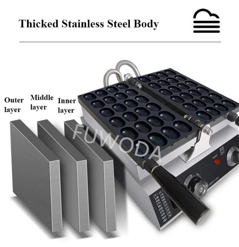 Commercial Baby Castella Sponge Cake Making Machine 24 Hole Egg Waffle Maker Baker Stainless Steel Kitchen Snack Equipment S3ca00f07ad514871b56a35080801dcb49