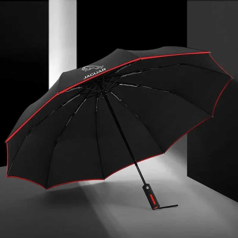 Car Automatic Folding Windproof Sunshade Umbrella For Jaguar XF XFL XJ XK XF XE F-PACE F-TYPE E-PACE X-TYPE I-PACE Accessories