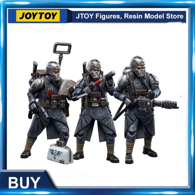 Warhammer 40K Blood Angels And Death Korps of Krieg Veteran Squad 1/18  Scale Figures From Joy Toy