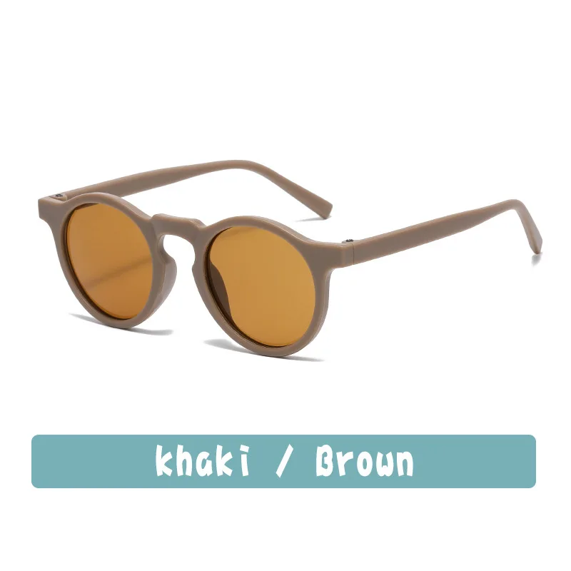 New Fashion Children Glasses Vintage Round Outdoor Sun Protection Baby Girls Acrylic UV400 Sunglasses Kids Eyeglasses_voghion.com