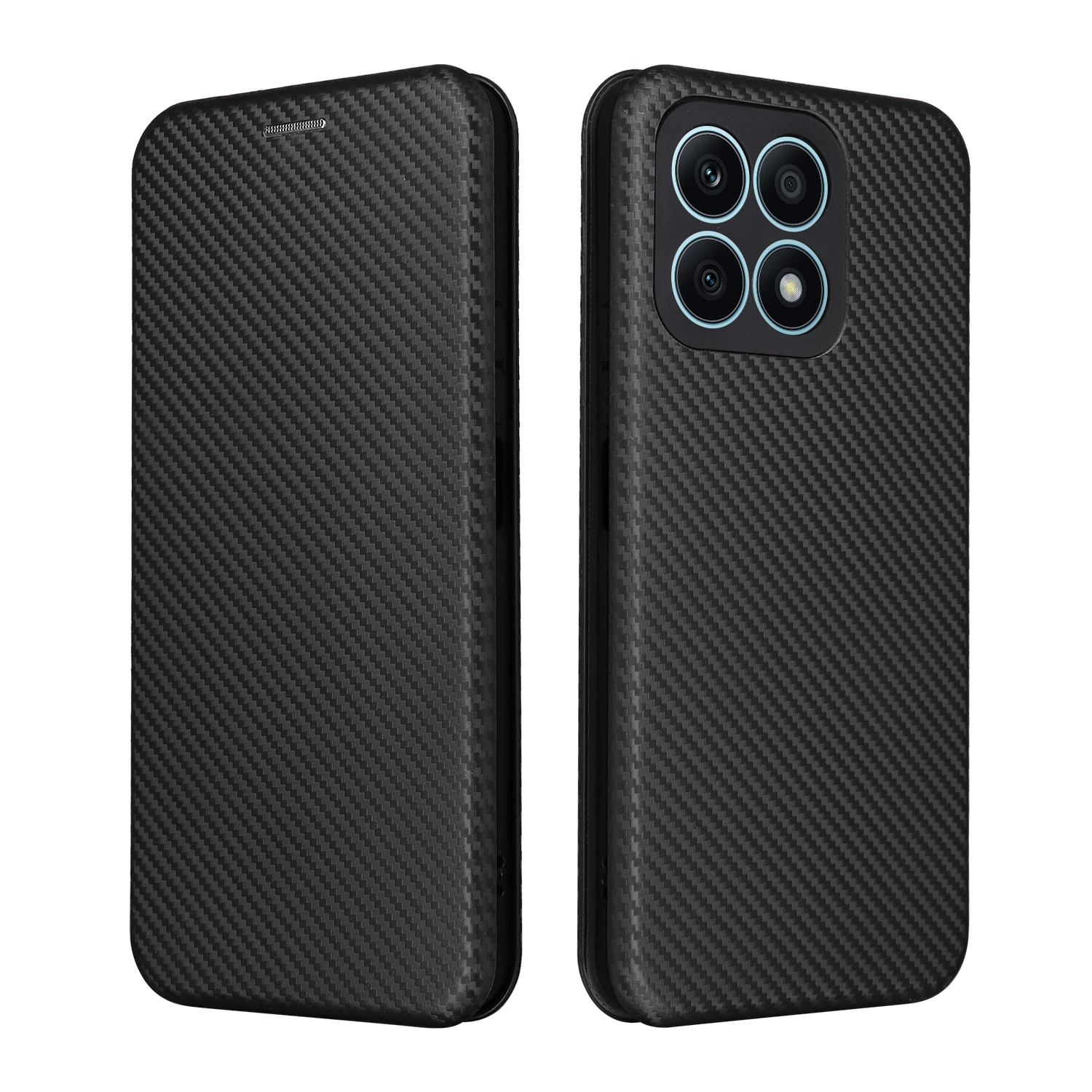 

Кожаный флип-чехол для Honor X8a 6,7 дюйма, роскошный чехол-книжка из углеродного волокна, чехол с полным покрытием для Huawei Honor X8A X8 8A, чехлы для телефонов