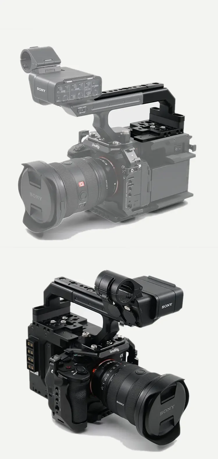 For Sony FX3/FX30 A7M4/A7S3 XLR Handle Extension Kit