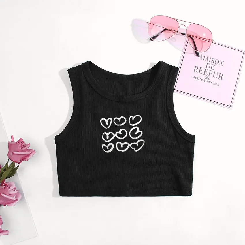 Girls Sleeveless Shirts Sleeveless Tops for Kids Summer Children T-shirts Baby Tank Tops Camisoles Toddler Undershirts Clothes kids tops