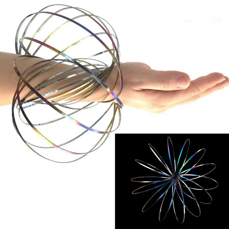 1pc Bracelet Magique En Acier Inoxydable Ferme Flow Ring, Jouet Coloré Pour  Le Soulagement Du Stress, Ressort Éducatif Cinétique De Science, Prop De  Danse De Fête Cool Interactif Multi-sensoriel, Cadeau Pour Les