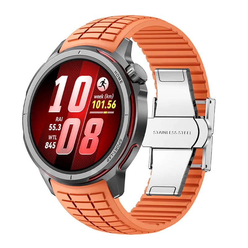 Enhanced Silicone Adjustable Watch Strap - 22mm Premium Band Bracelet