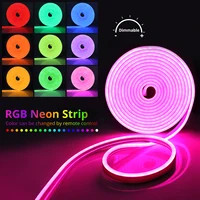 12V Tuya Smart Life RGB LED Neon Light 5M 3M 2M 1M WiFi LED Strip Neon Sign Tape Decoration Lamp Alexa Google Home with Remote - Image 3