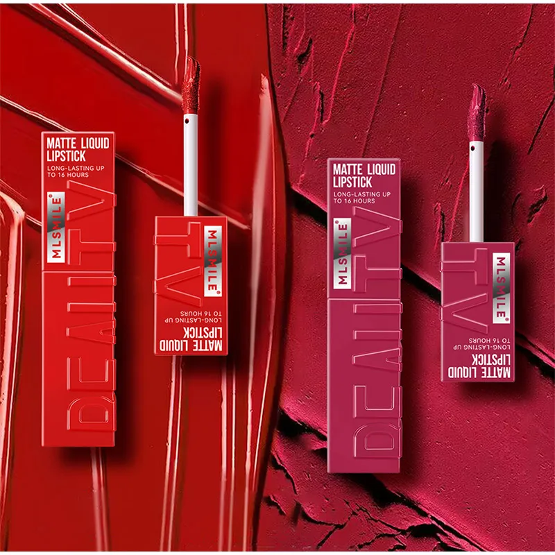 Matte Mist Liquid Lipstick Non-Stick Cup Velvet Lip Gloss Non-Fading Lip Glaze Long Lasting Nude Waterproof Red Lip Tint