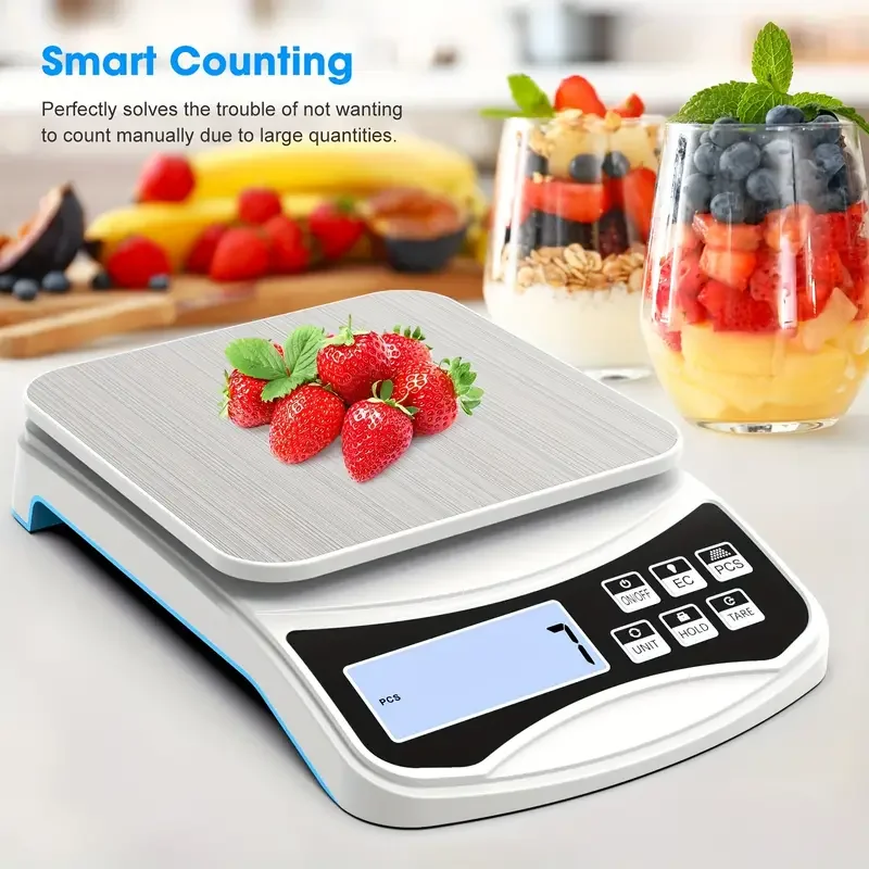 1pc Precise Digital Kitchen Scale for Cooking Baking Weight Loss 5kg 10kg Capacity with 1g Graduation Grams and Ounce