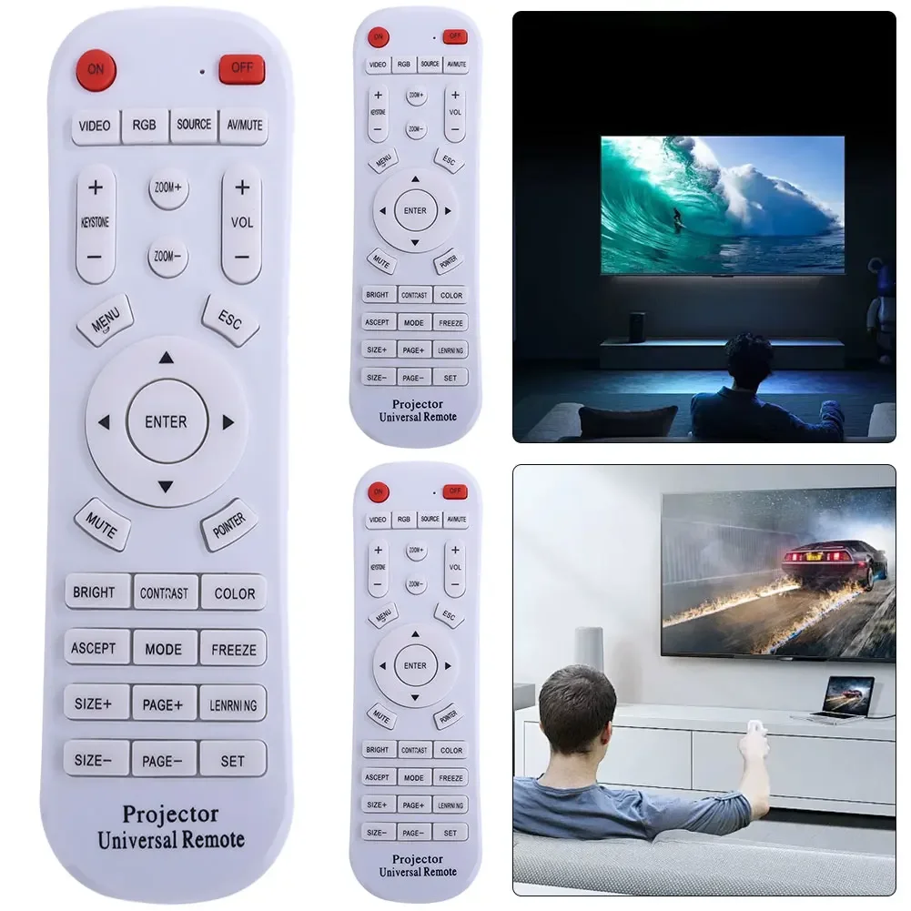 Universal Multifunctional Projector Remote Control Replacement for ThundeaL Vivicine WZATCO Projector Remote Controller