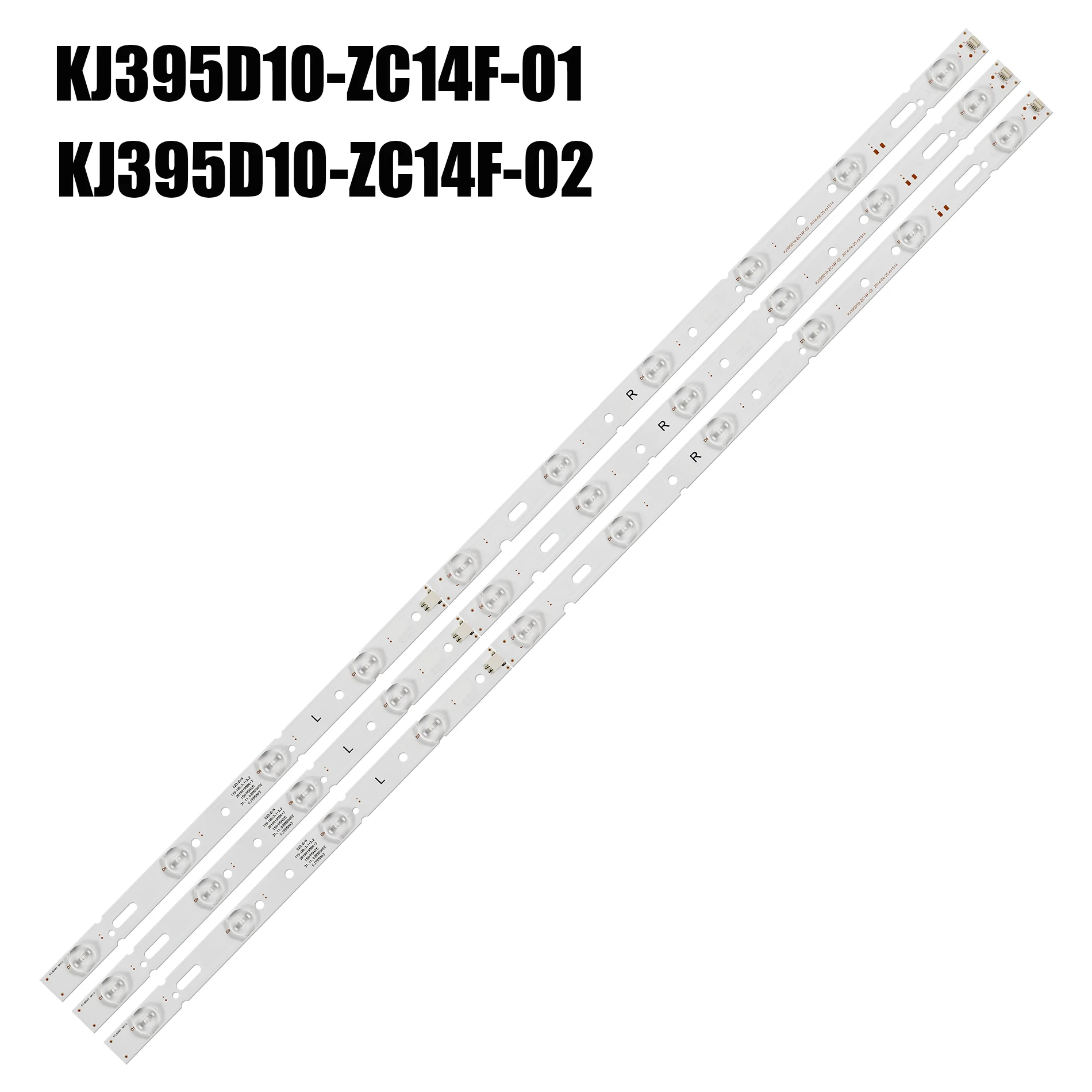 Conjunto Led Bar para Kj395d10-zc14f01 Kj395d10-zc14f-02 303kj395033 Ts40 D40lw1000 Hd40l41a-v02 Jvc Lt40n530aa 303kj395032 Pcs