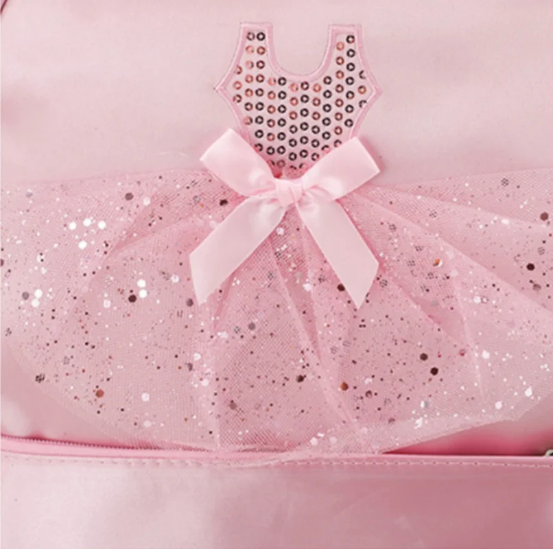 Custom Name Ballet Dance Backpack for Little Girls Ballerina Bag for Dance Personalized Toddler Dance Bag Gymnastics Storage Bag 2