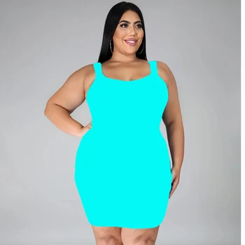 여성 오프 숄더 바디콘 드레스, 백리스 나이트 클럽 파티 섹시 캔디 컬러 타이트 Mujer Vestido 플러스 사이즈 10XL