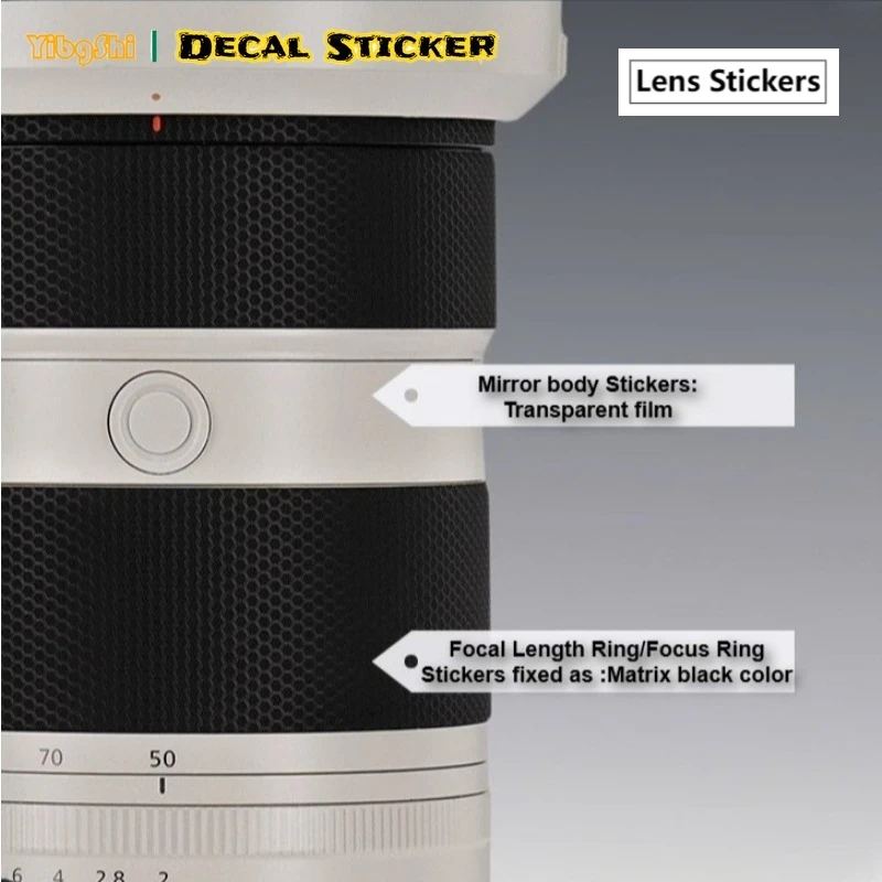  FE 50-150mm F2 GM  SEL50150GM 렌즈 프리미엄 커버 필름 FE50-150F2 랩 커버 용 투명 렌즈 스티커