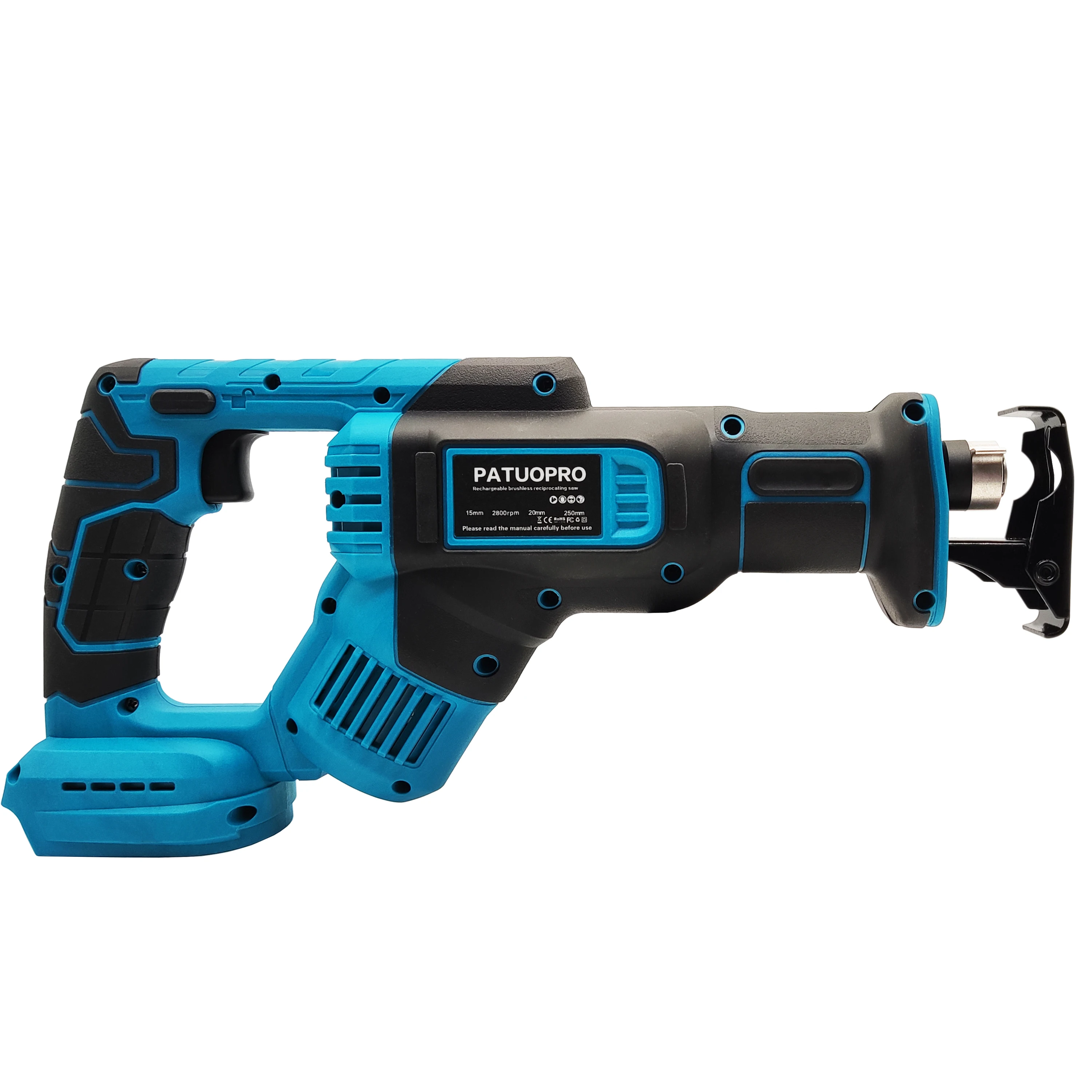 Cordless Reciprocating Saw Power Saw for Wood / Metal Cutting with 4pcs Blades fit Makita 18v Battery(No Battery) 4