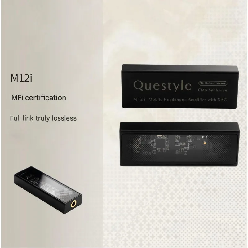 QUESTYLE M12i M15i 헤드폰 앰프, Hi-Fi 음질, PCM, DSD512a 지원, 내장 DAC, IOS/안드로이드용 Little Tail