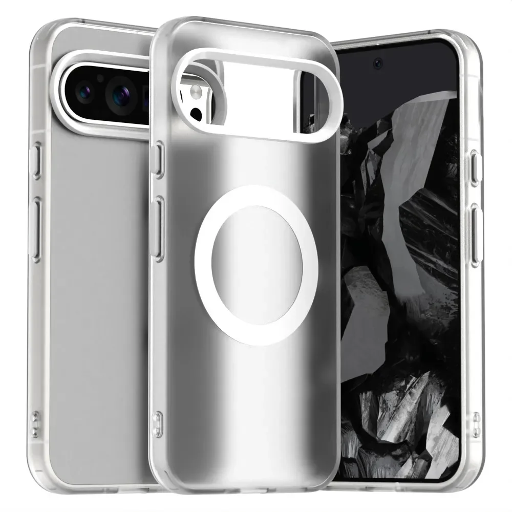 Matte Clear Magnetic Wireless Charging Shockproof Candy Color Case
