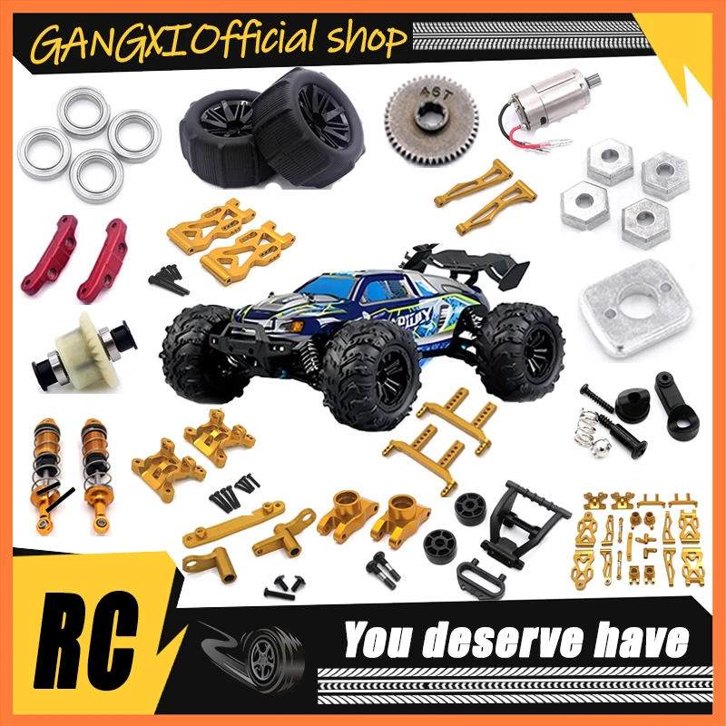 SCY-eje Transmision Engranaje Motor Sin Escobillas, Piezas Metal Actualizacion Coche RC, Piezas Originals 16101 1610