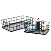 Nordic Gold Metal Iron Makeup Pen Storage Basket Office Desktop Sundries Makeup Brushes Holder Table Cosmetics Organizer Rack 2