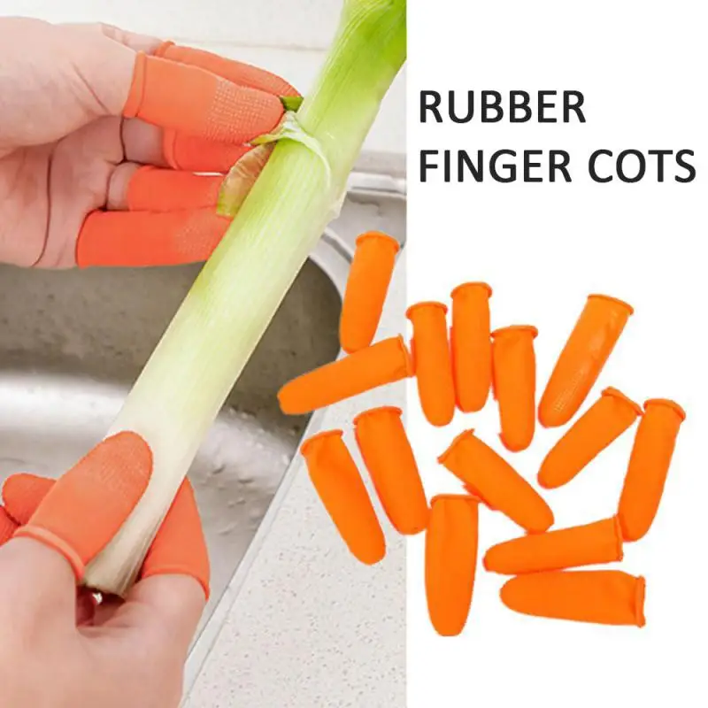 

Latex Non-slip Fingertips Wear-resistant Thickening Chalk Finger Sheath 100 Pieces Of Industrial Latex Non-slip Finger Cots