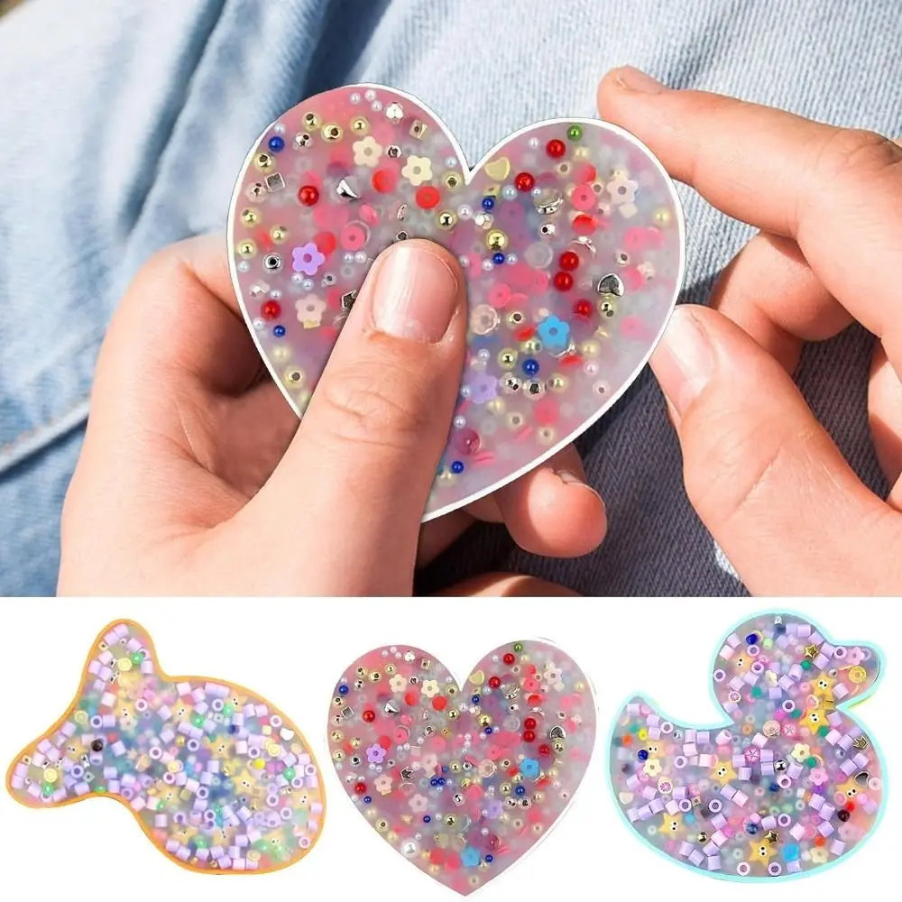 Silicone Skin Picking Fidget Toy Anxiety Toy Pad Stress Relief Duck Picky Pad Sensory Trichotillomania Decompression Fidget Toys Stress Relief Toys