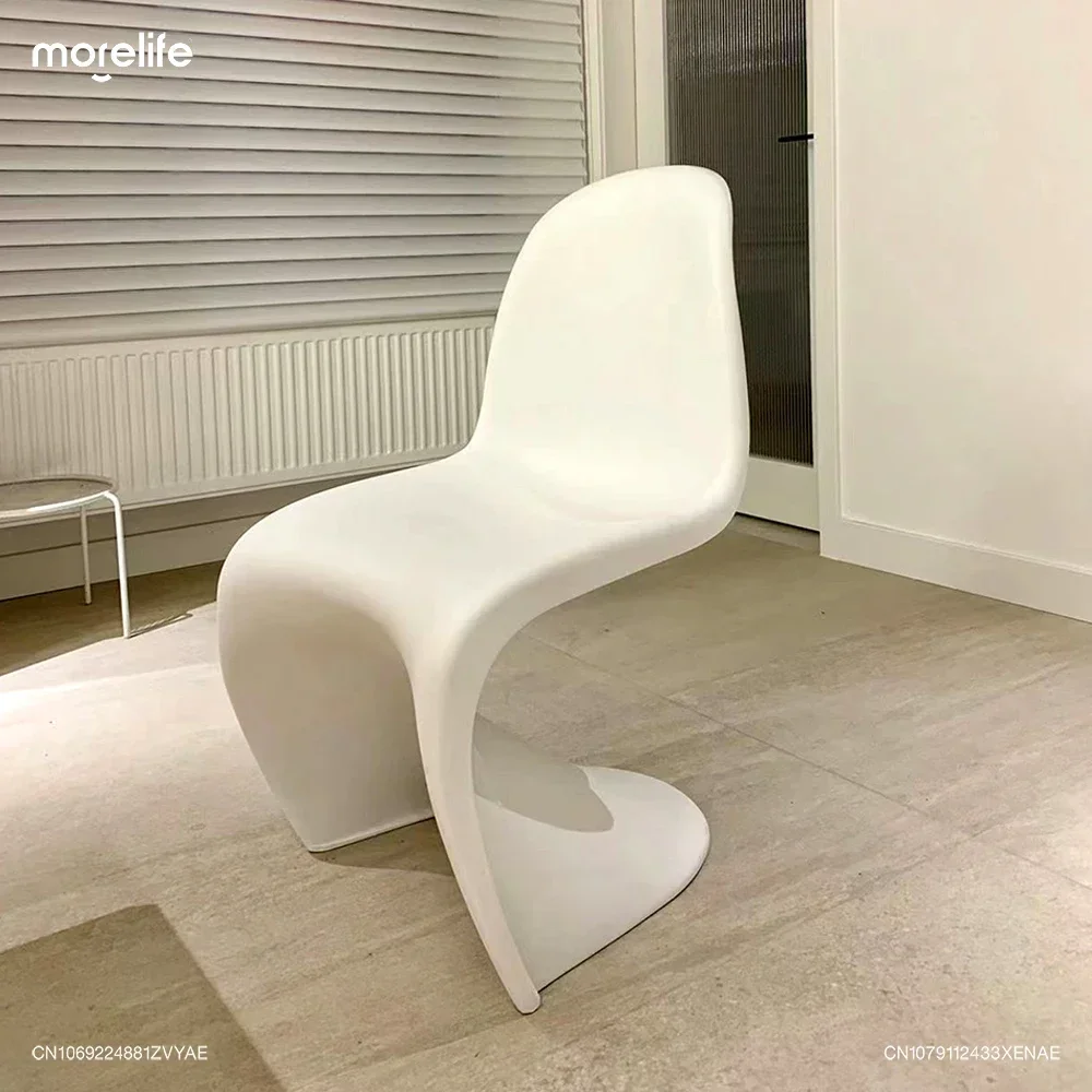 

Nordic Creative Living Room Chair Plastic Dining Chairs Simple Plastic Backrests Leisure Dressing Negotiations Chair Furniture