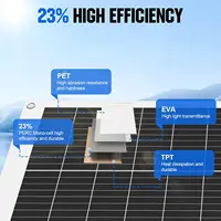 125W 250W panneau solaire 18V panneau solaire Flexible monocristallin cellule solaire 12V/24V chargeur de batterie 1000W Kits de système domestique RV bateau 4