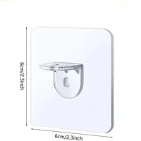 4/10pcs ตู้เสื้อผ้า Divider วงเล็บ Non-Marking Sticky Kitchen Cabinet Divider วงเล็บ Anti-ด้านข้างชั้นสนับสนุนวงเล็บ 5