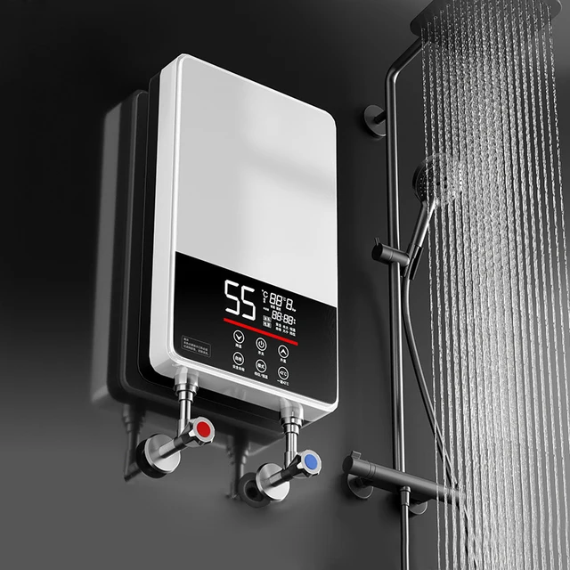 DMWD-Chauffe-eau électrique thermostatique, 7000W, télécommande, chauffage instantané, étanche, sans réservoir, pour douche et bain 1