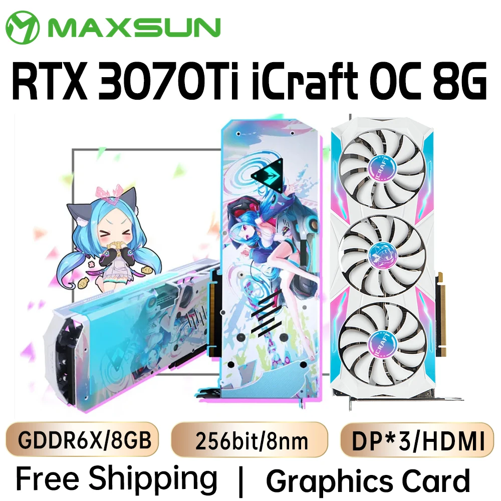 MAXSUN Graphics Cards Full New GeForce RTX 3070 Ti iCraft OC